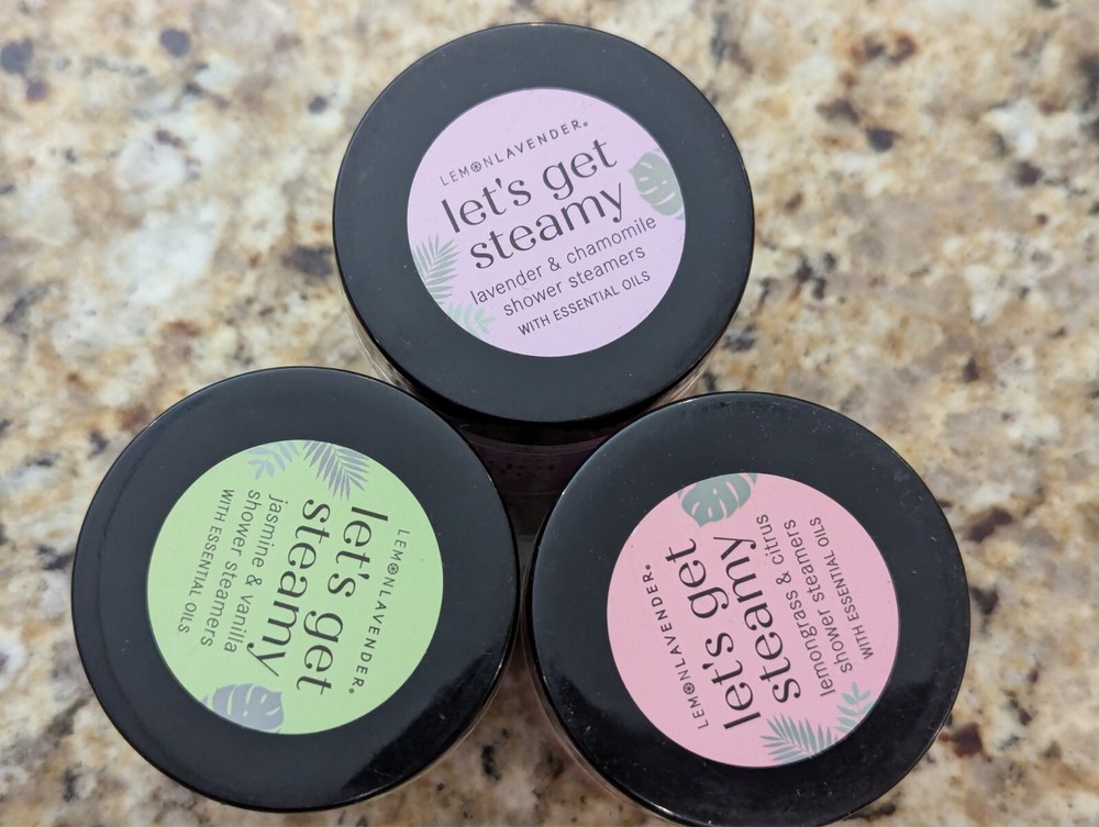 Lemon Lavender Let's Get Steamy Shower Bombs 3 Pack