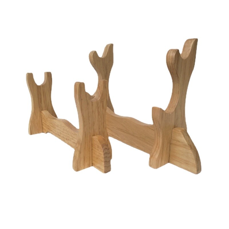 1X Solid Wood Samurai Sword Katana Display Holder Stand Table Decorative Tool