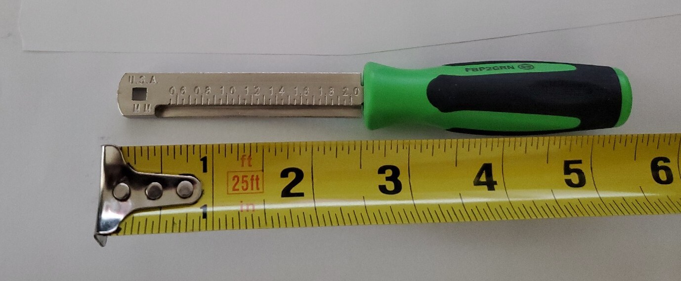 Snap on tools 1 spark plugs gapper tool pocket driver FBP2GRN Green NEW!!!!