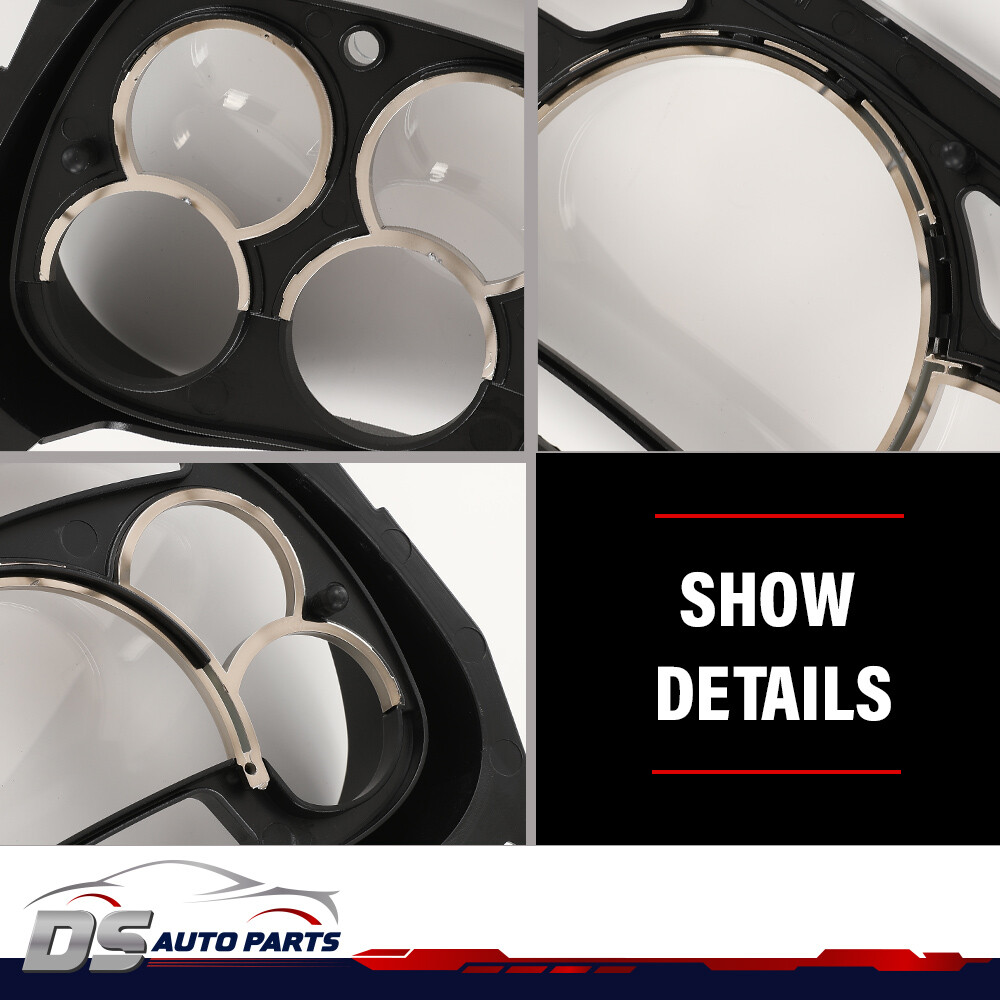 Gauge Cluster Lens Cover Chrome Rings Fit For 2003- 2006 Gm Trucks Suvs Escalade