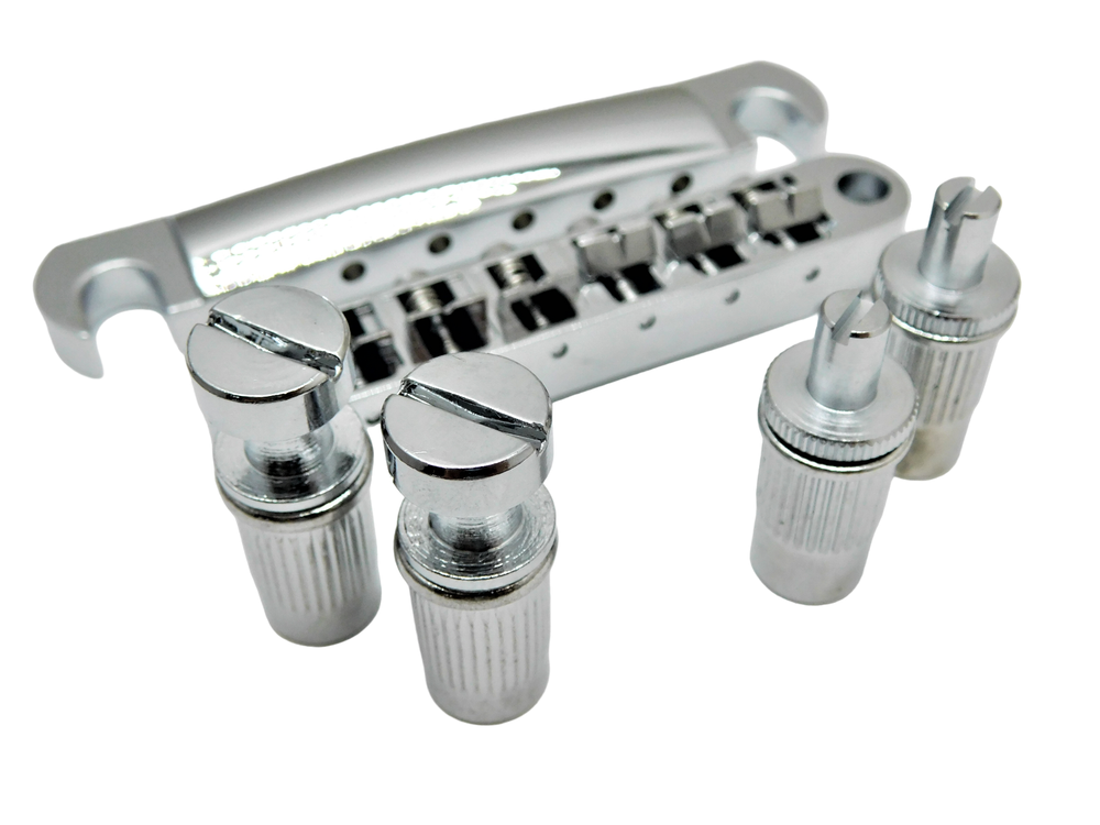 Tune-O-Matic Bridge and Stop Tail Piece set Chrome for Epiphone