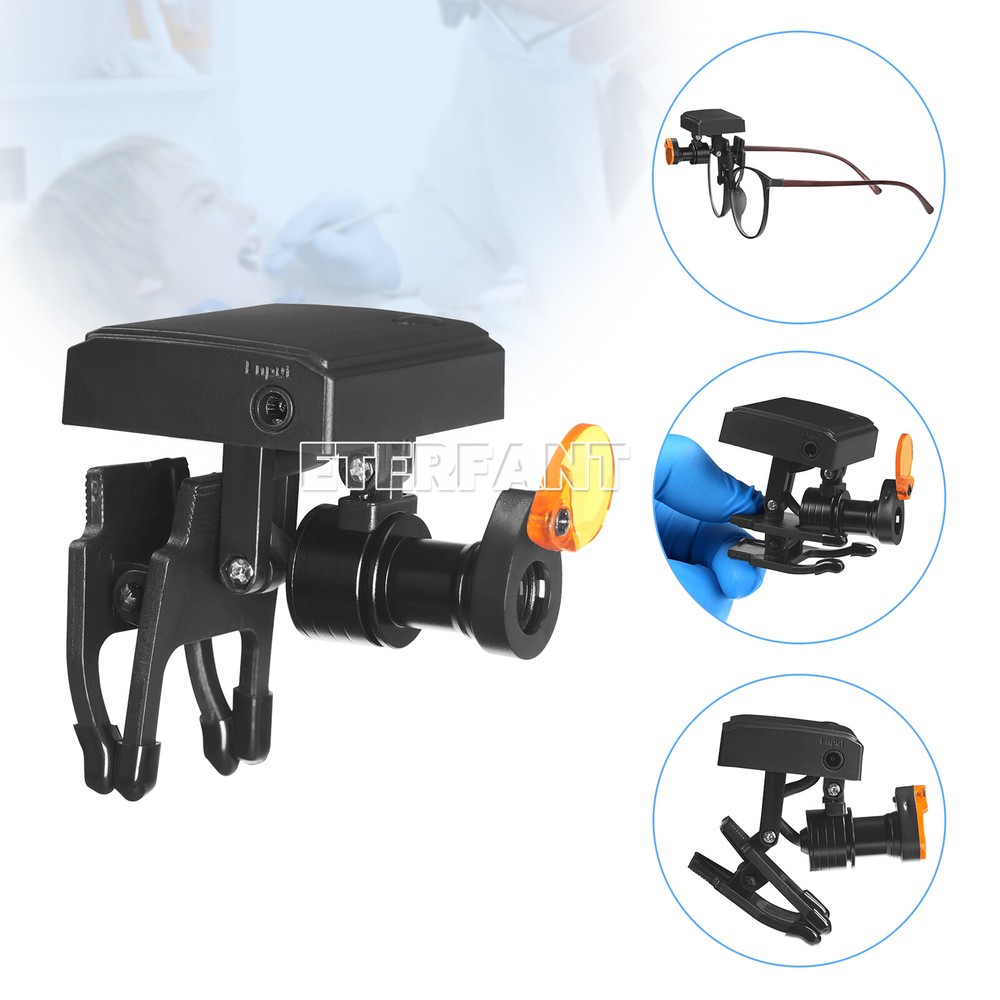 ETERFANT 5W Dental LED Headlight with Filter Binocular Loupe Wireless Adjustable