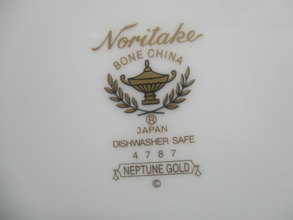 NORITAKE NEPTUNE GOLD ACCENT PLATE - 9 1/2" 0301E