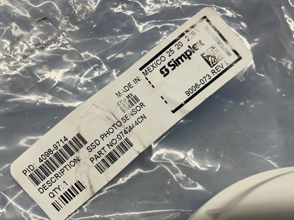 SIMPLEX SSD PHOTO SENSOR P/N: 0742444CN MODEL:4098-9714