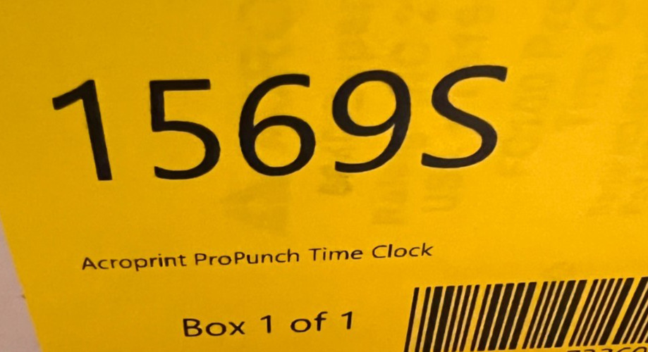 Acroprint ProPunch Biometric Fingerprint Time Clock MX200