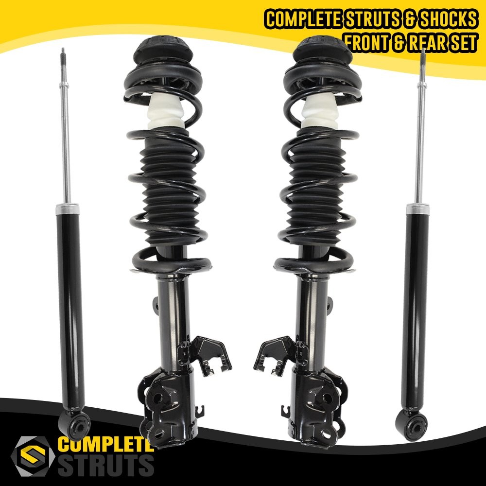 Front Complete Struts & Rear Shock Absorbers for 2012-2019 Nissan Versa