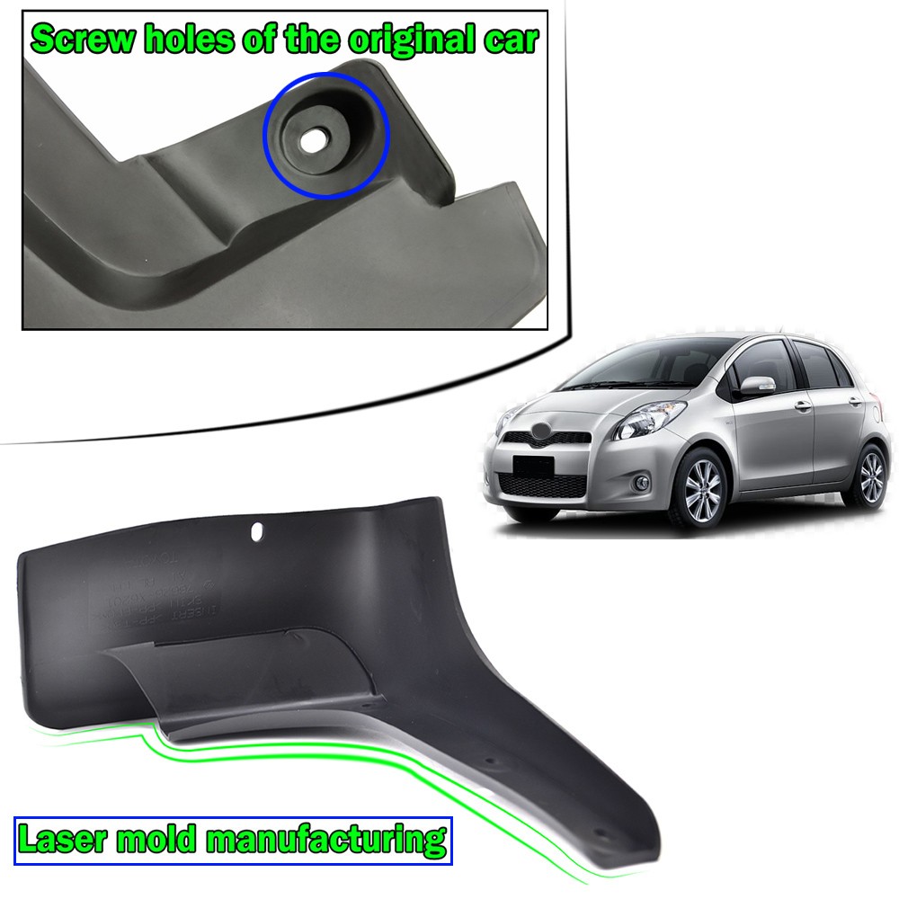 4pcs Mud Flaps Splash Guards For Toyota Yaris Hatchback XP90 2005-2011 Mudguards