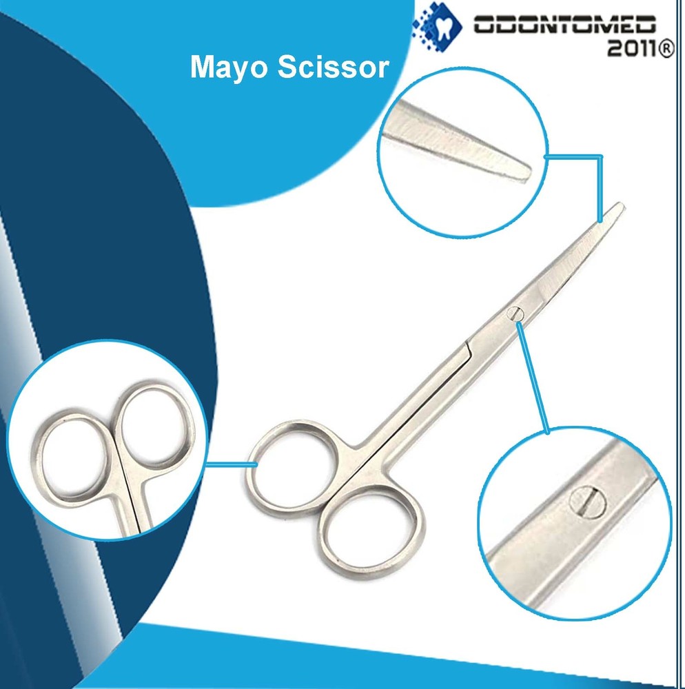 Mayo Scissors 5.5" Curved Surgical Veterinary instruments