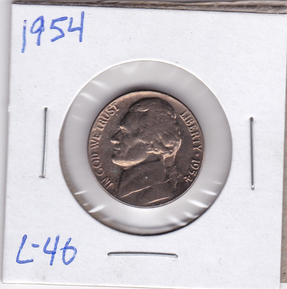 1954 Jefferson Nickel L46