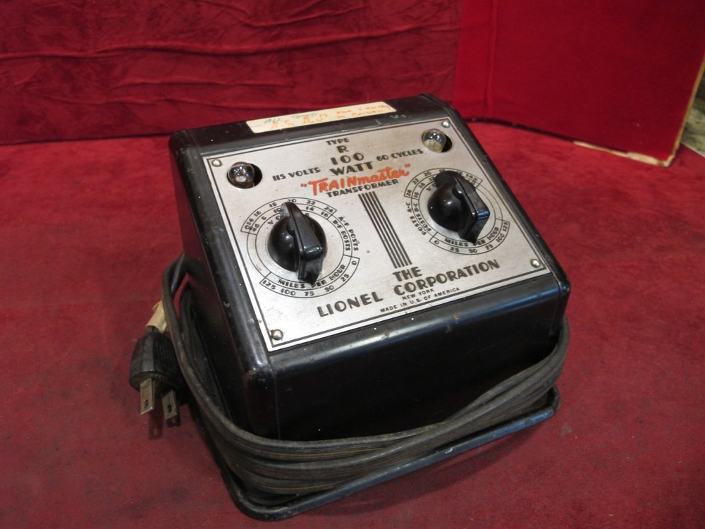 Lionel Type R Trainmaster Transformer 100 watt, Tested. Ready to use!