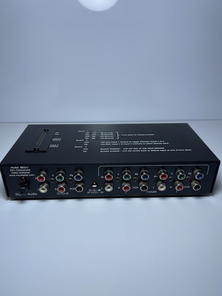 KeyDigital BB2x1 Switcher With Power Adapter