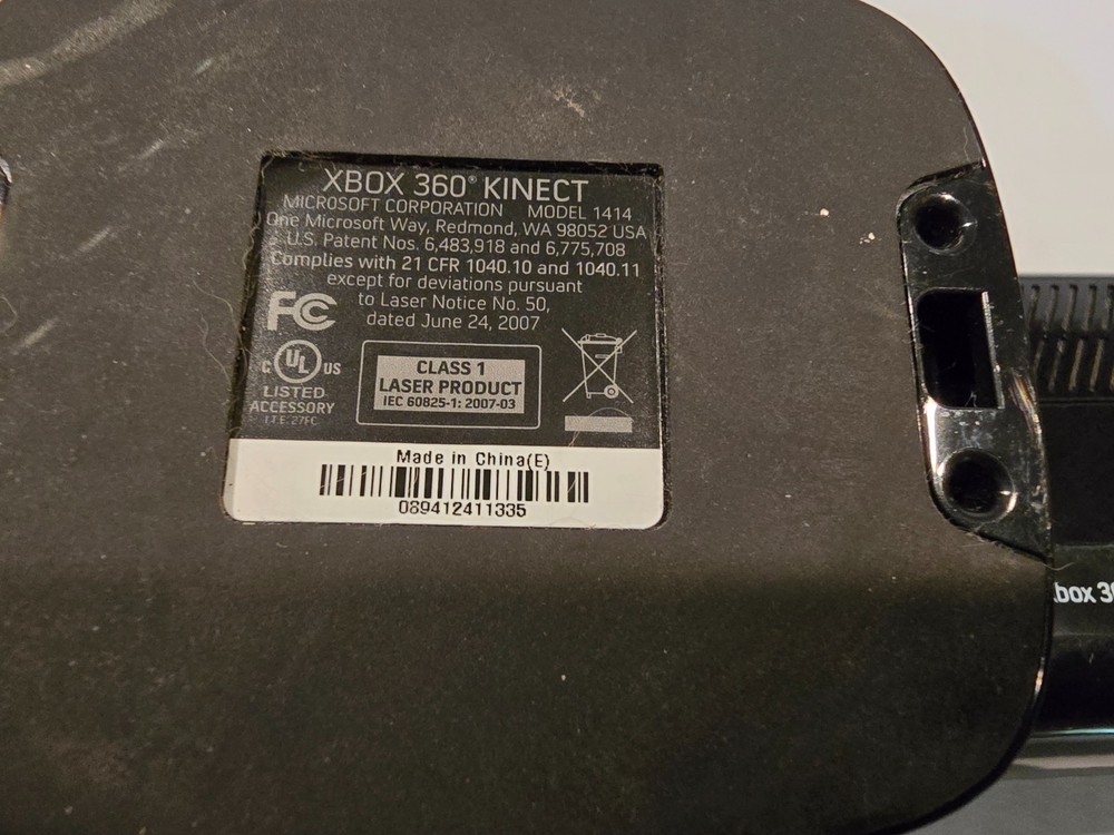 XBox 360 Microsoft Model 1414 Kinect Sensor Video Game TESTED