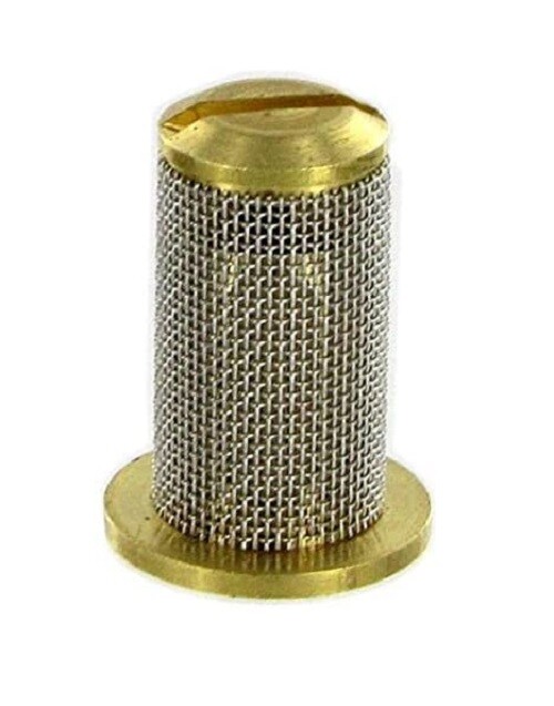 Teejet Brass Check Valve Tip Strainer w/ SS 100 Mesh Screen Opens @ 10 PSI