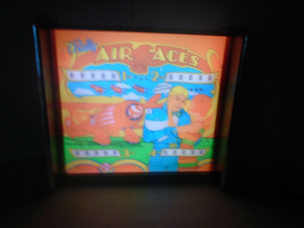 Bally Air Aces Pinball Head LED Display light box