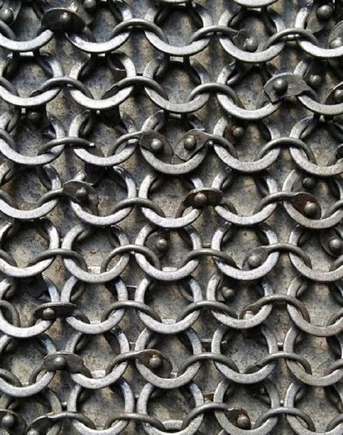 9 mm Chain Mail Sheet | 18 Gauge Round Ring Alt Solid Ring Riveted sheet | Fathe