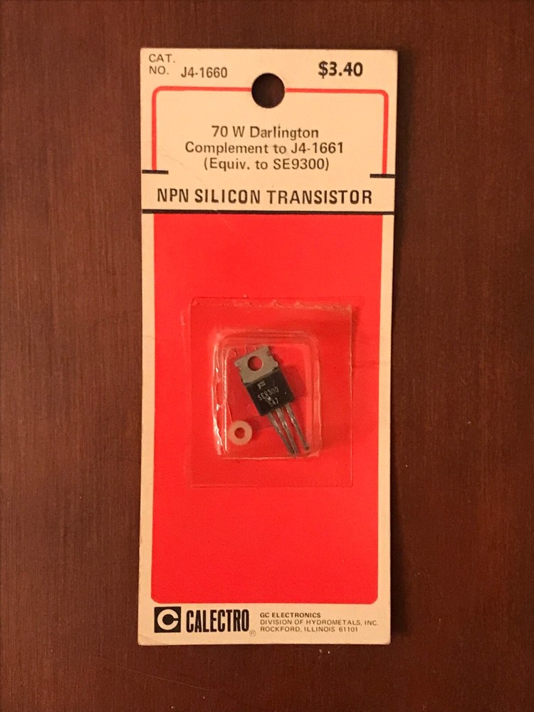 Calectro NPN Silicon Transistor J4-1660 (NOS) GC Electronics