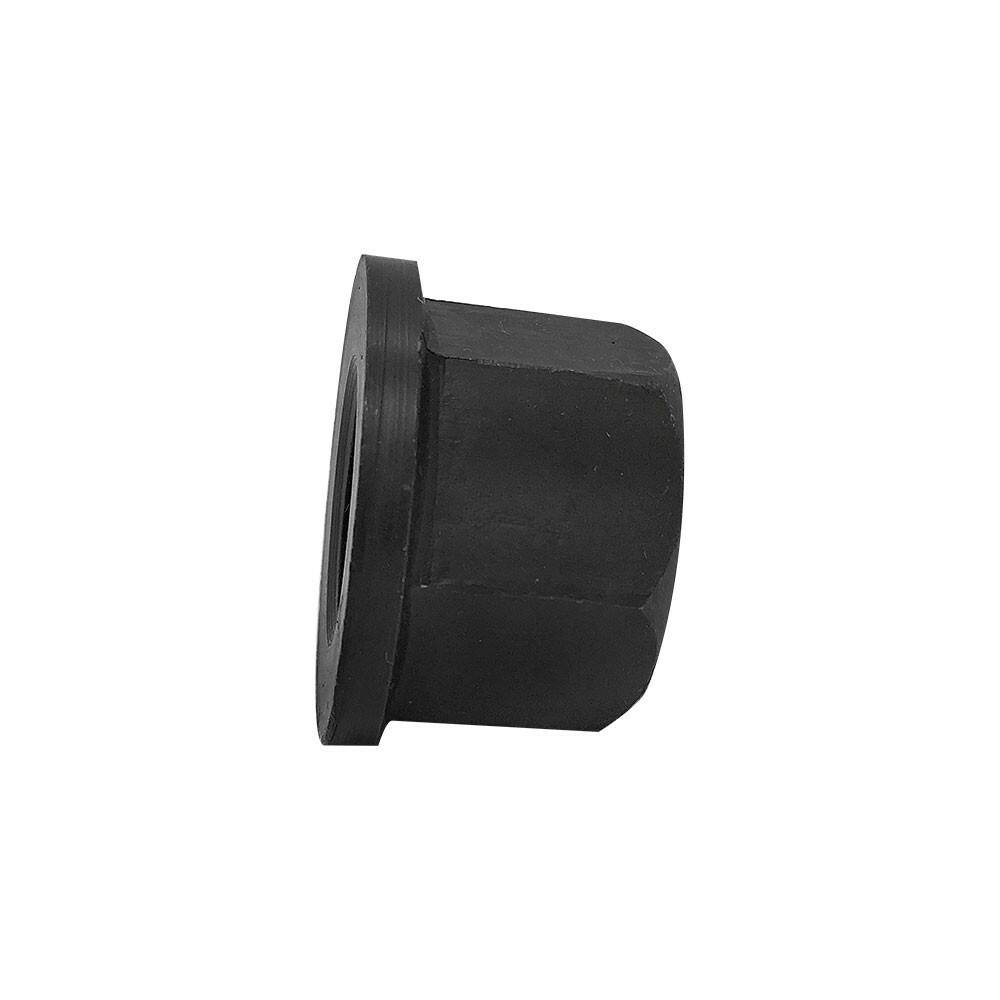 2 Pc Thread Flange Nut 3/8''-16 Steel Hex Threading Black Oxide Finish