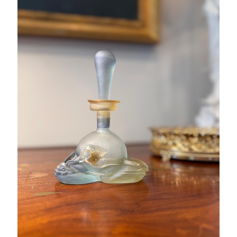 Vintage Signed Jon Art Studio Glass Perfume Bottle