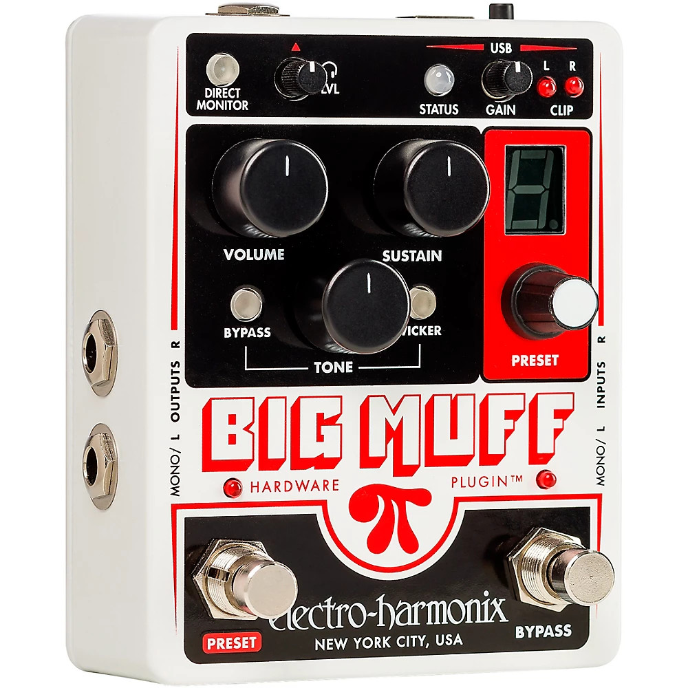 Electro-Harmonix Big Muff Pi Hardware Plug-in Harmonic Distortion/Sustainer Pedl