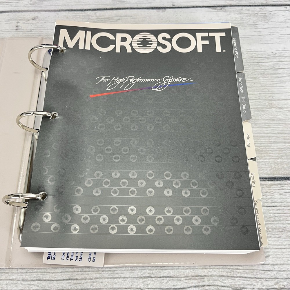 1985 RARE - Vintage Microsoft Word Version 2.0 For IBM PC Software | Complete