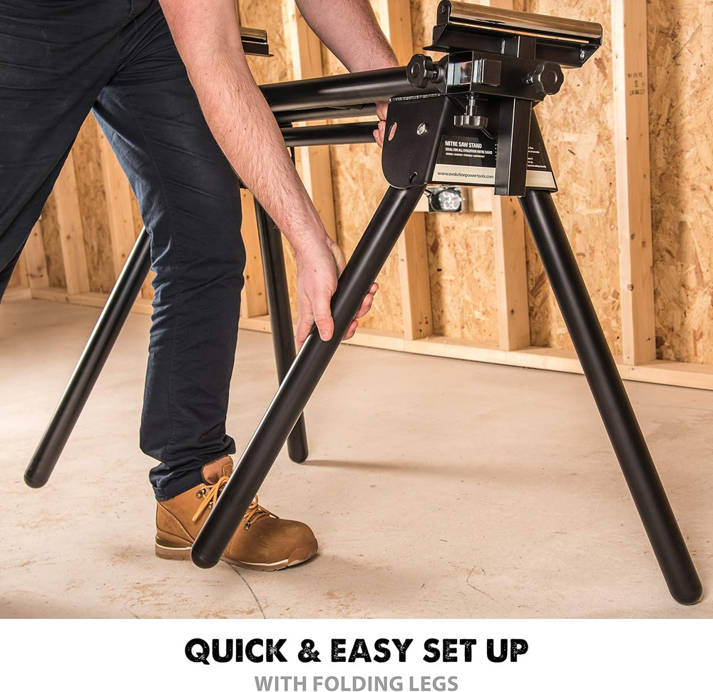 Evolution Power Tools EVOMS1 Miter Saw Stand Compact & Folding, Universal Fits M