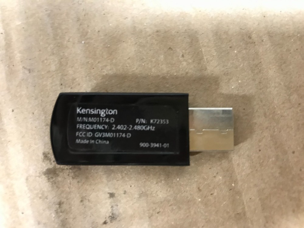 Kensington Wireless Laser Pointer M01174-D w/ USB Dongle & Case 72353