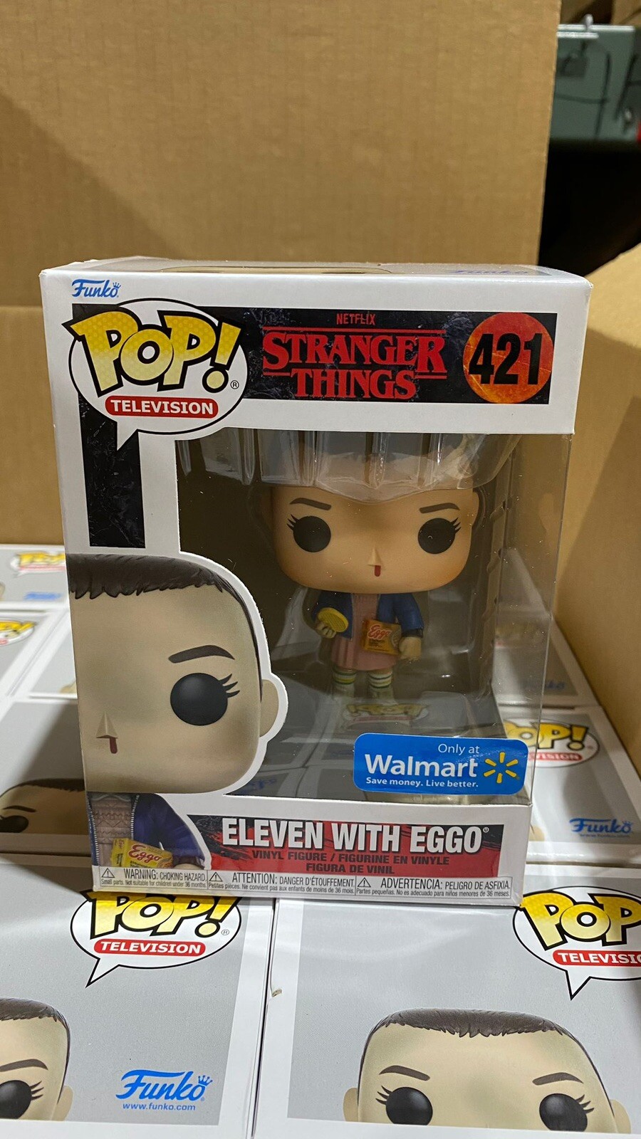FUNKO POP TV STRANGER THINGS ELEVEN WITH EGGOS - BLOODY NOSE #421 - FM220510