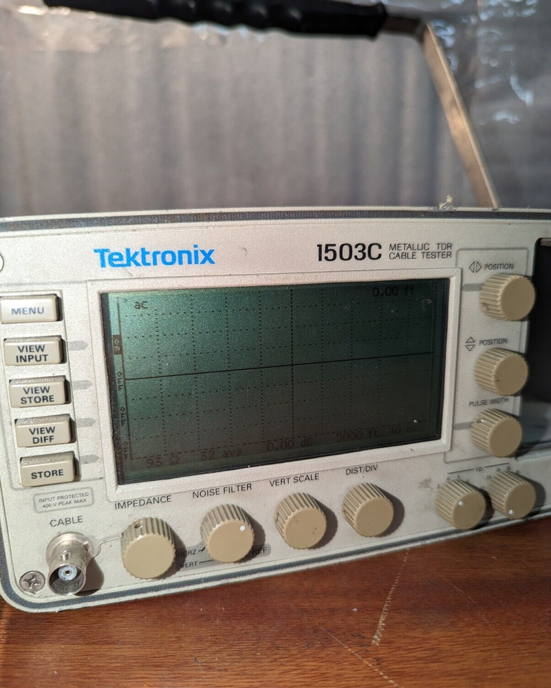 Tektronix 1503c Metallic TDR Cable Tester, "Check Disc".