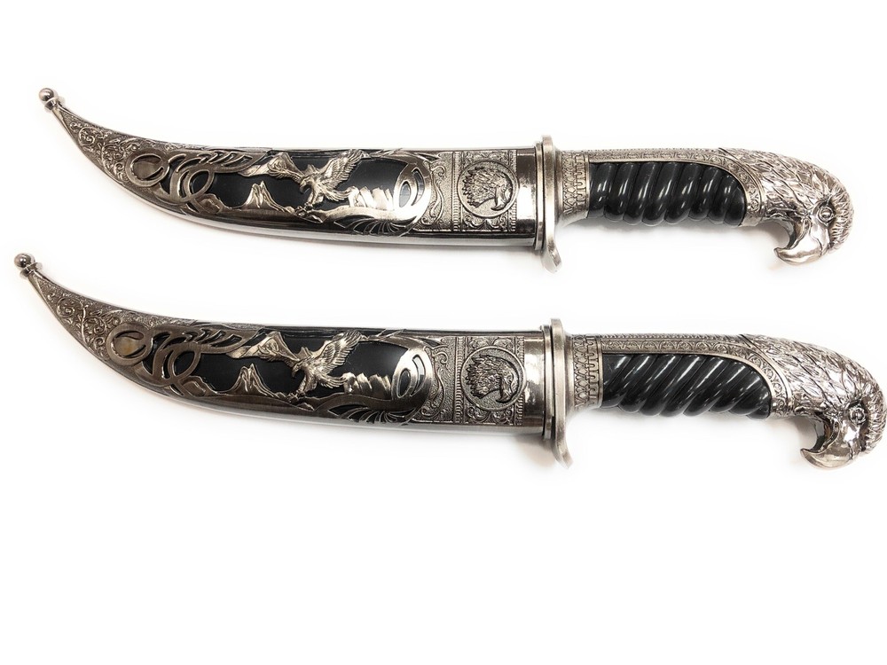14'' EAGLE HUNTING KNIFE WITH SCABBARD