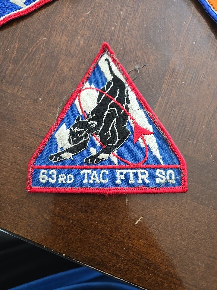 US USAF 63rd Tactical Fighter Squadron Patch Crest