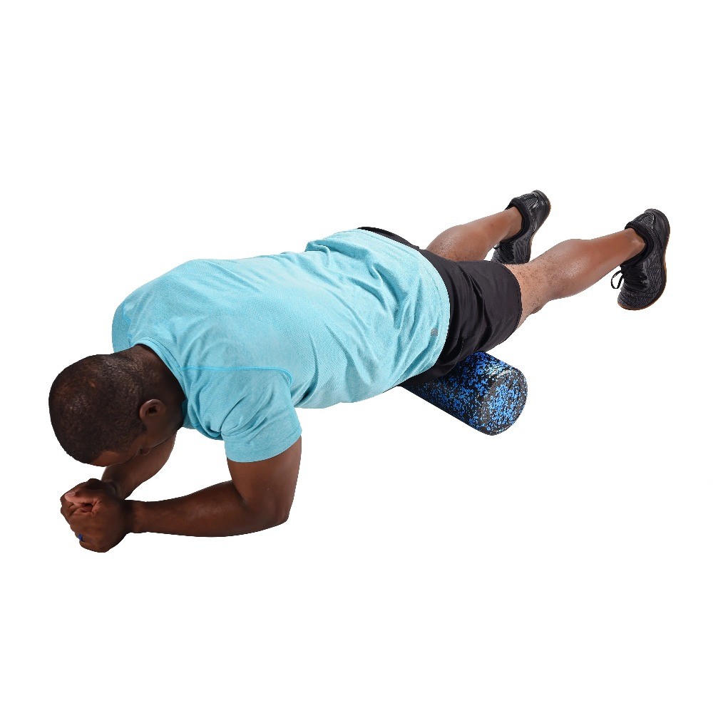 (2 pack) High Density Foam Roller, 13" Length, Blue/Black