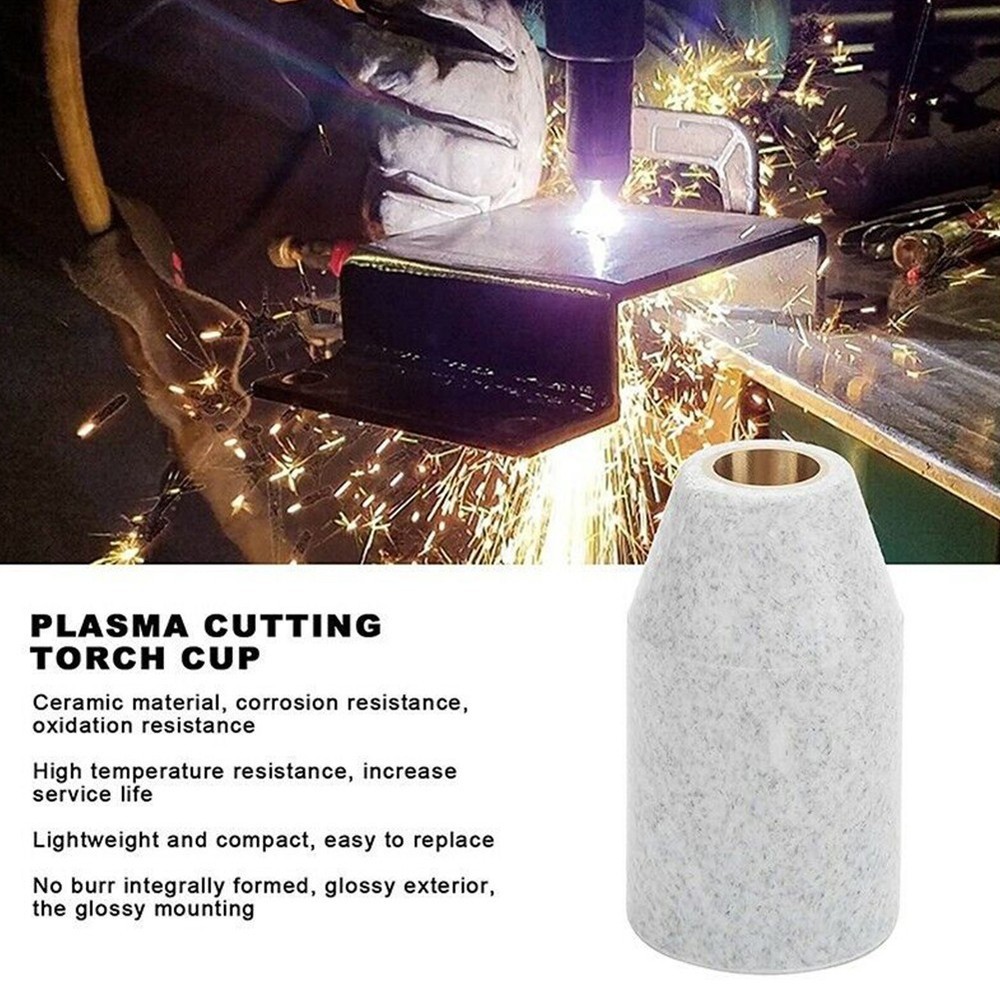 Reliable 2pcs Ceramic Shield Cup Set for Thermal Dynamics Plasma Torch