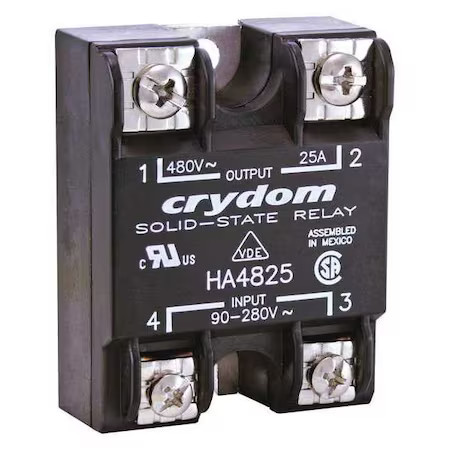 Crydom Ha4875 Solid State Relay, 1 Phase, Screw Clamp, Panel, Scr