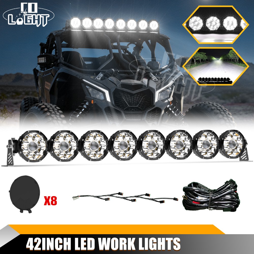 Colight Designs™ 8 XL Linkable Roof Mount LED Light Bar for Polaris RZR Pro R