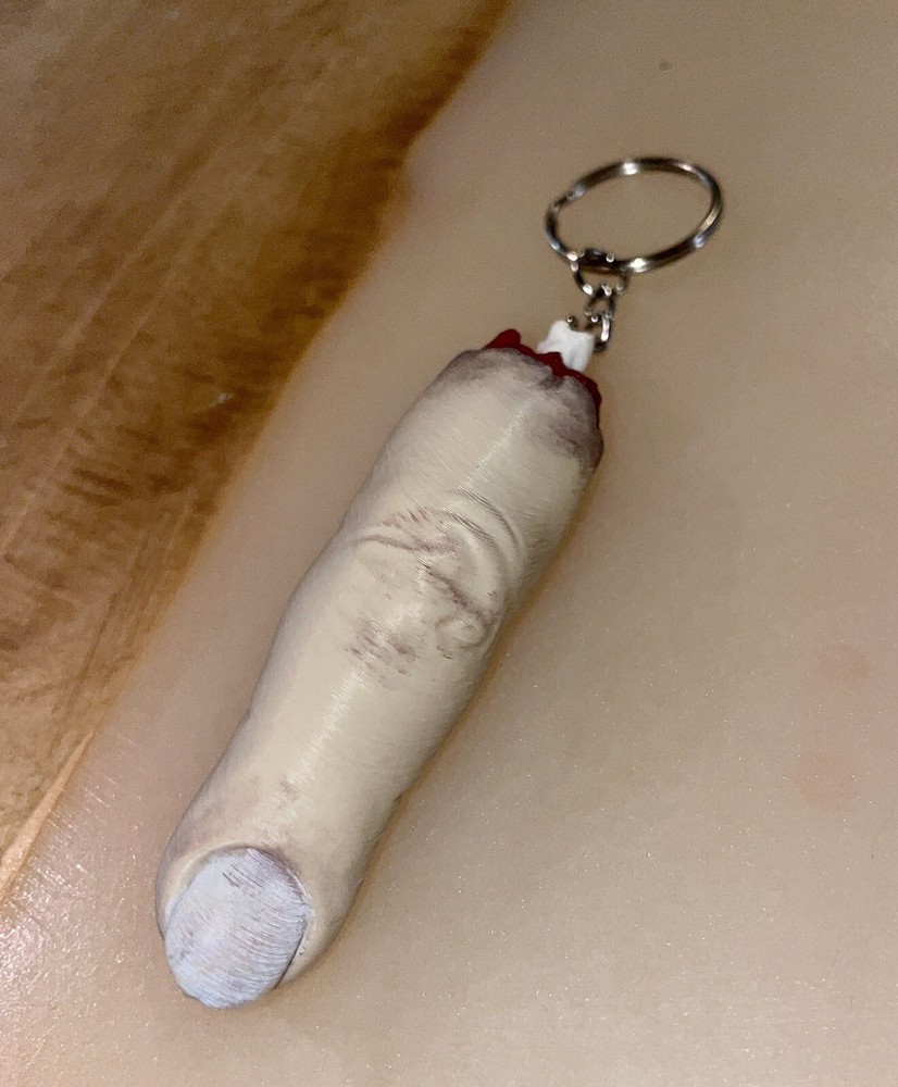 3D Printed Realistic Finger Keychain