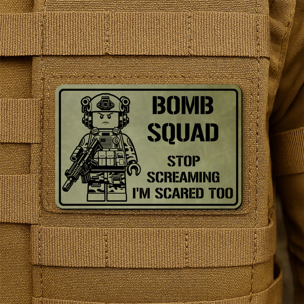 EOD Team, Bomb Squad Funny Morale Patch 2"x3" Hook & Loop Plate Carrier Patch