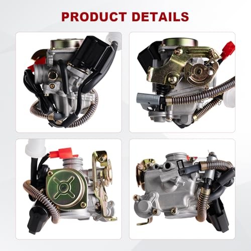 GY6 50cc Carburetor for Tao tao 50cc 49cc ATM50 Carburetor with accessories