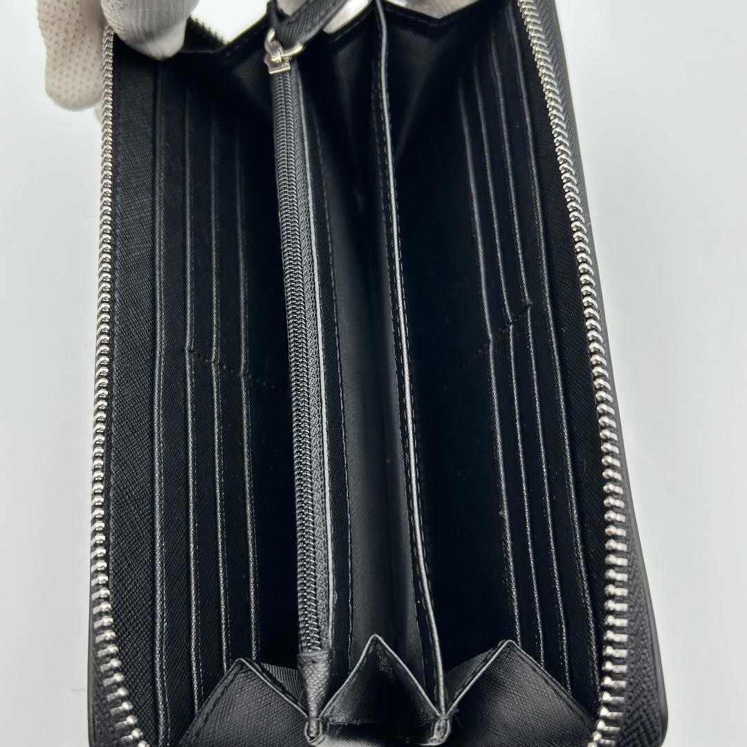 COACH x PEANUTS Long Wallet Snoopy Woodstock Leather Zip Black New F/S