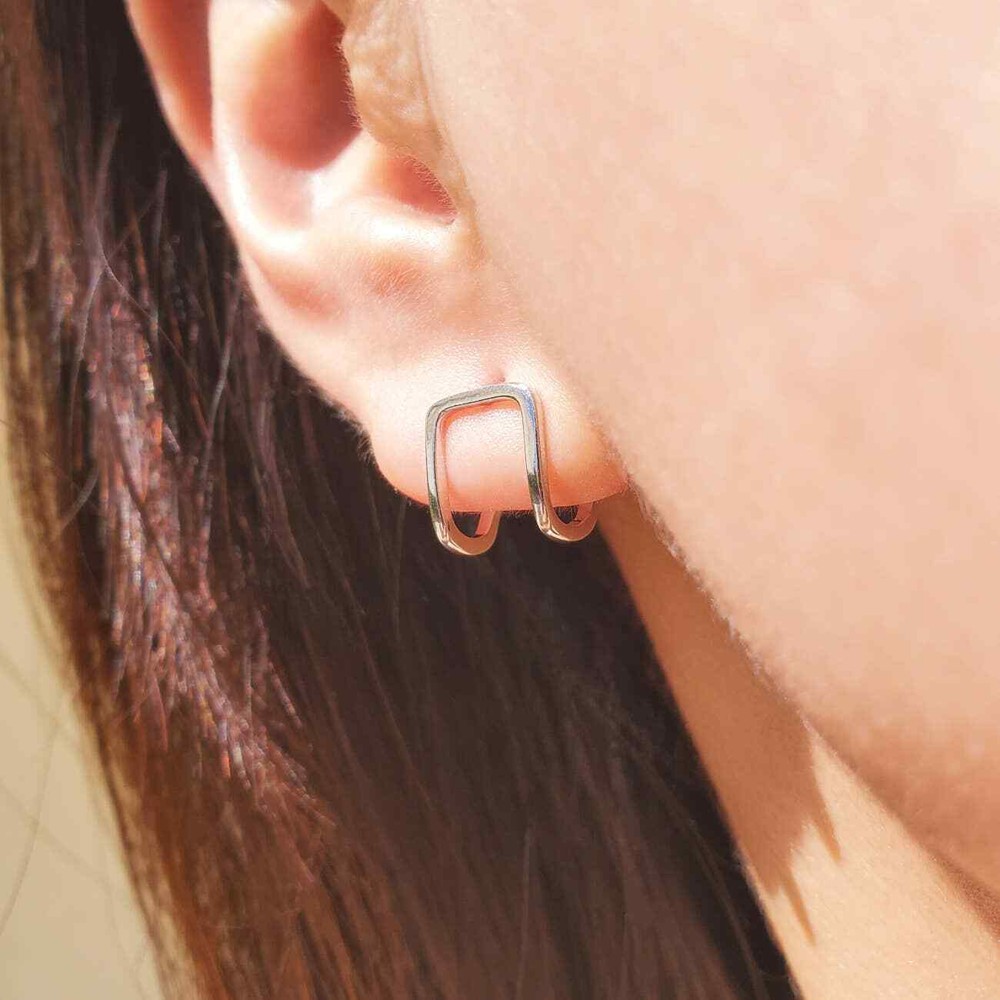 Square Stud Earrings