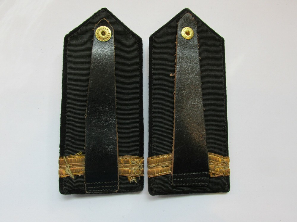 US NAVY ENSIGN Shoulder boards pair matched no maker wool