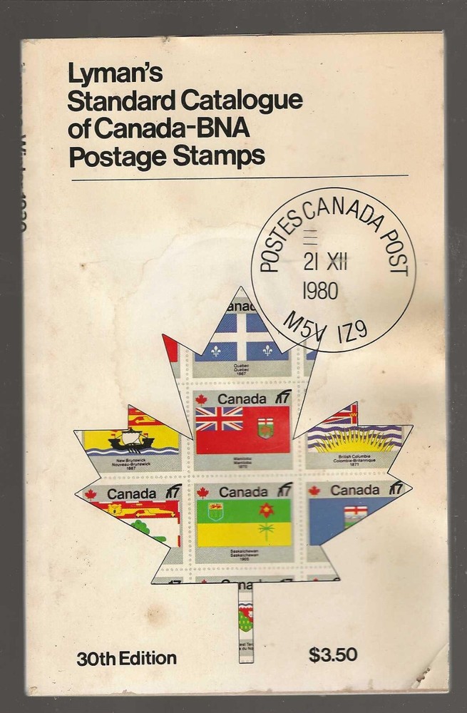 LYMAN'S Standard Catalogue of CANADA-BNA Postage Stamps...Winter 1980 Edition