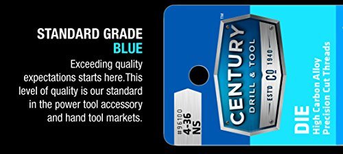 Century Drill 98216 High Carbon Steel Fractional Hexagon Die, 3/4-16 NF