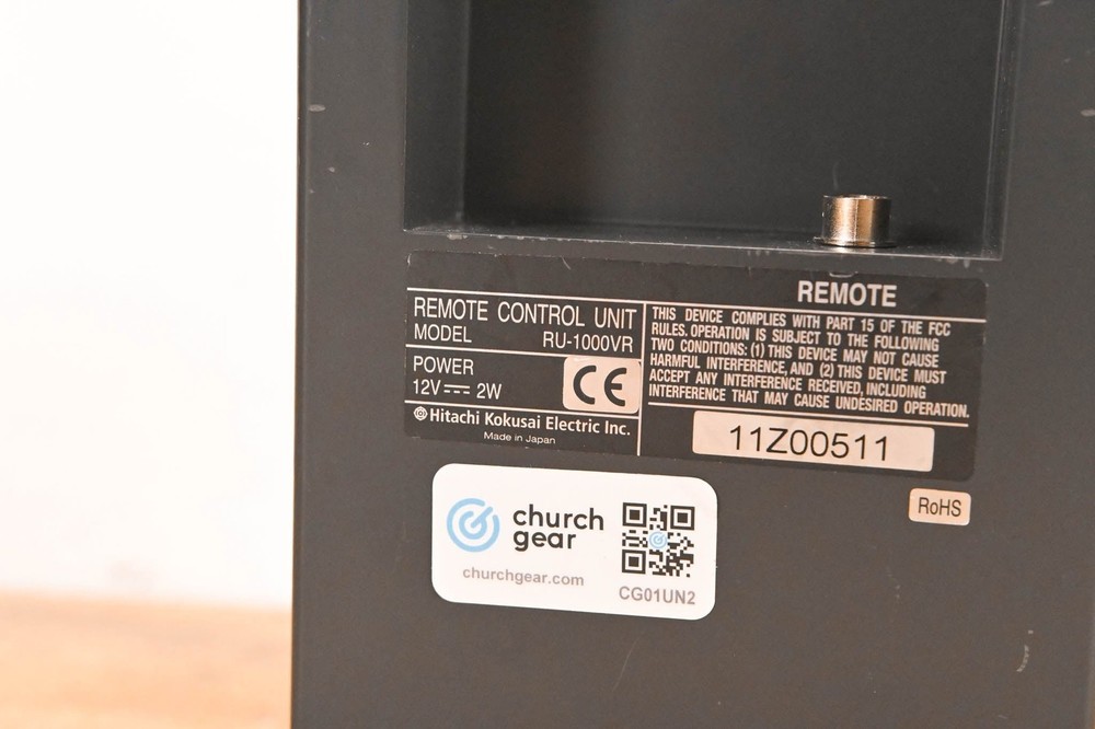 Hitachi RU-1000VR Remote Control Panel CG01UN2