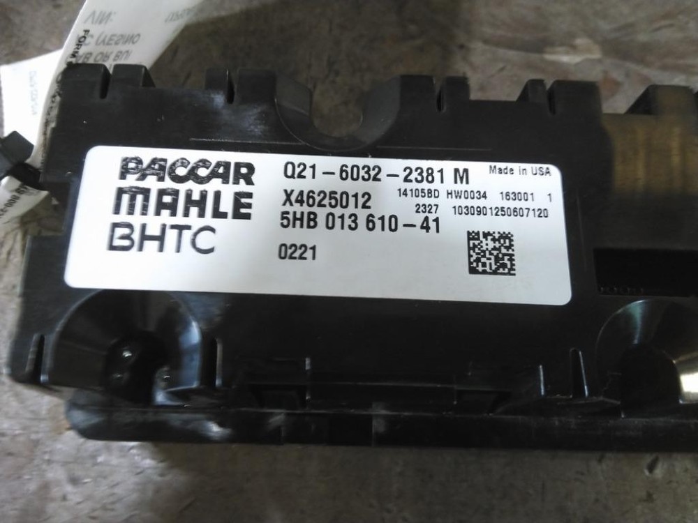 Replaces 2018 PETERBILT 579 TEMPERATURE CONTROL , MD
