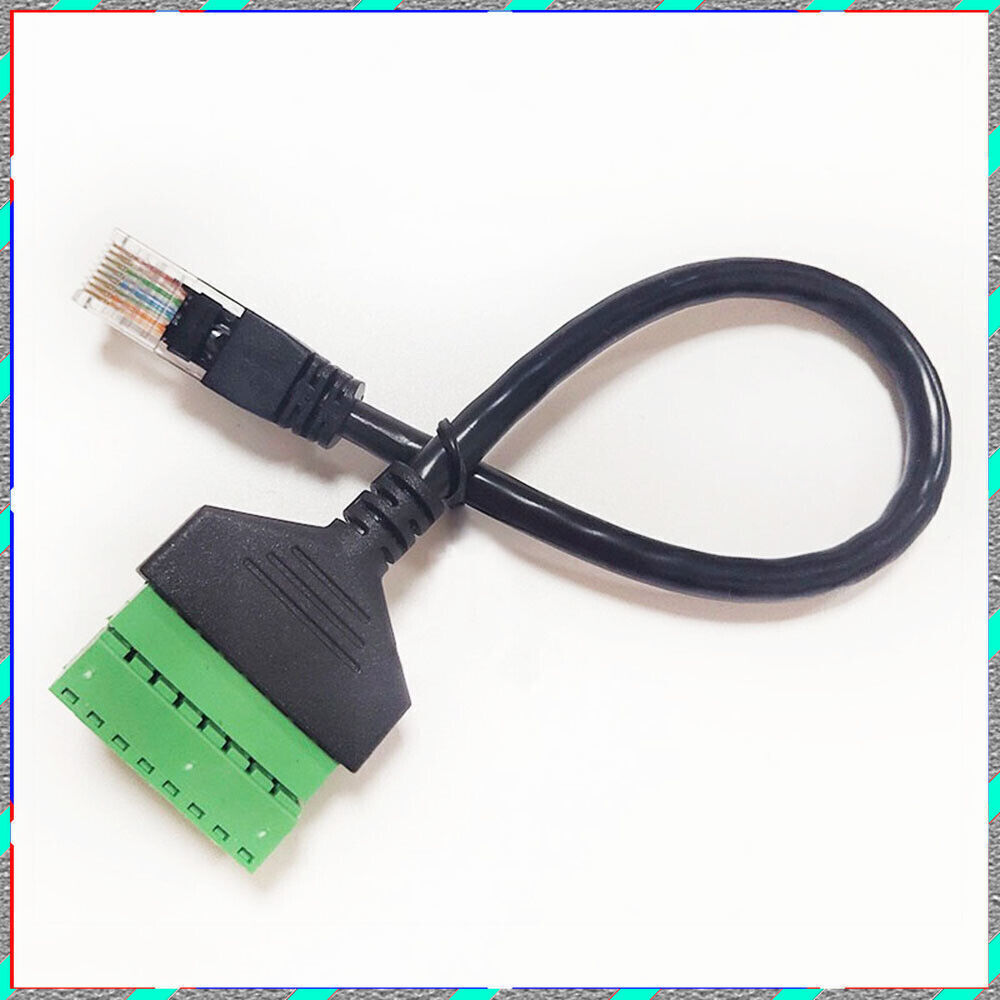 RJ45 revolution terminal 8-core extension Network cable adapter cable can fixed