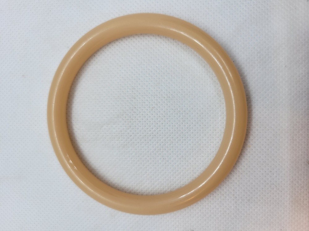 3 Bracelets Bangles Black Cream Vintage