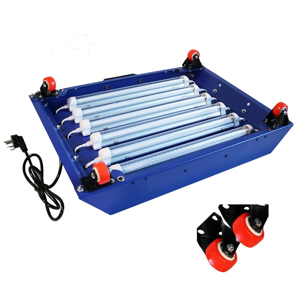 110V 6 LED Tubes Flip Lid Push-Pull Dual Exposure Unit UV Plate Printer Machine