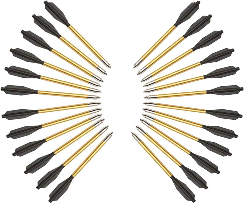 Self-Cocking Crossbow Bundle with Adjustable Sights, Spare Crossbow String and C