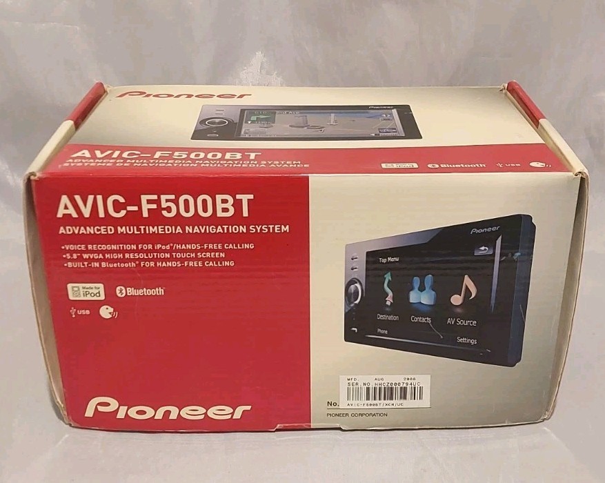 Pioneer AVIC-F500BT Advanced Multimedia Navigation System - New