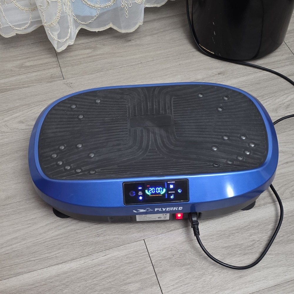FLYBIRD Oscillating Vibration Platform Blue Remote Control LCD Adjustable Speed